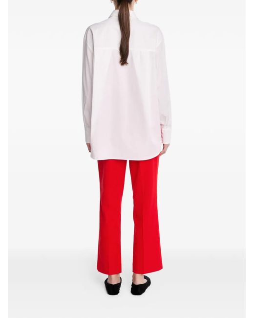 Maria McManus Red High-Waisted Pocket Trousers