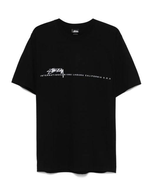 Stussy Smooth 80 T-Shirt in het Black voor heren