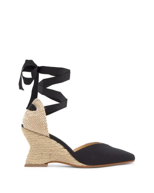 Castaner Black Jud Wedge Espadrilles