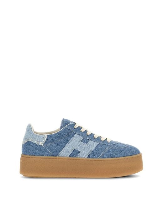 Hogan Blue Cool Platform Sneakers