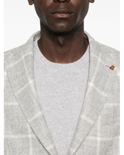 Latorre CheckPattern Blazer in Grey for Men Lyst UK — free download