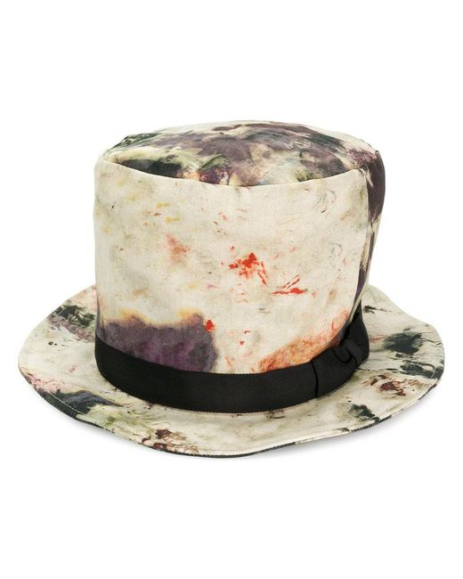 Chapeau haut-de-forme à imprimé tie dye Yohji Yamamoto pour homme | Lyst