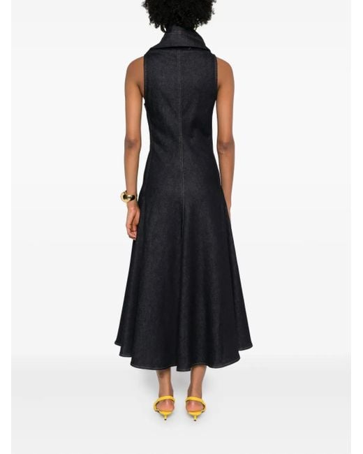 Jacquemus Mouwloos Een Lijnjurk in het Black