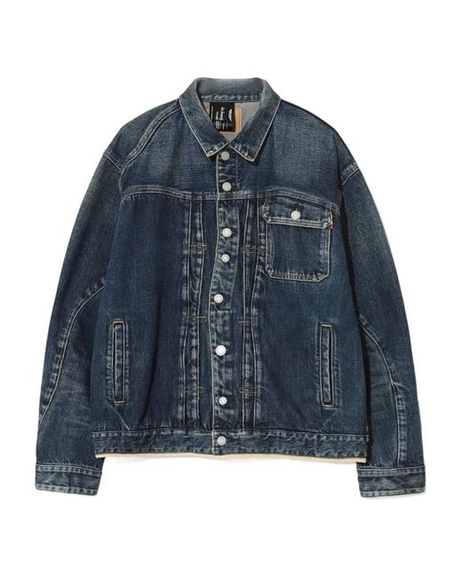 Undercover Blue Buttoned Blouson Jacket for men