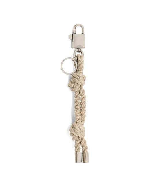 Dolce & Gabbana Metallic Rope Keychain for men