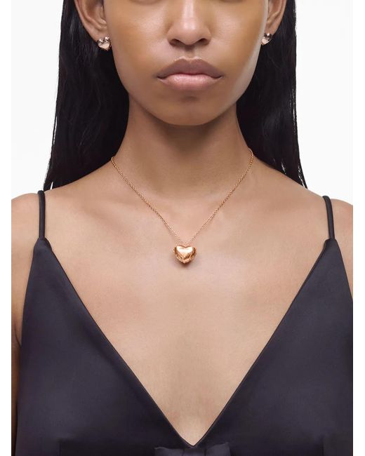 Marc Jacobs Pink The Balloon Heart Necklace