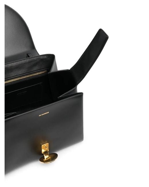 Jil Sander Black Victor Shoulder Bag