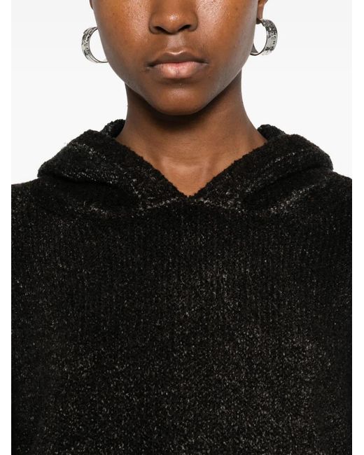 Avant Toi Black Hooded Sweater