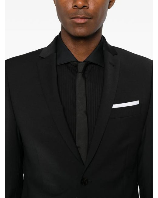 Daniele Alessandrini Black Single-Breasted Suit for men