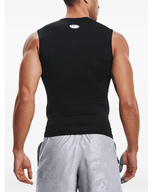 Under Armour Black Logo-Print Tank Top for men