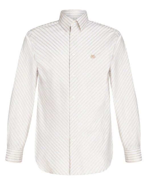 Camicia Pegaso a righe di Etro in White da Uomo