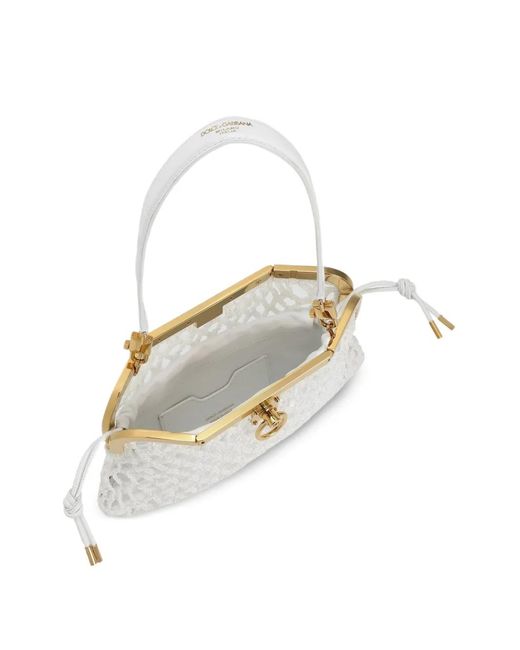 Dolce & Gabbana White Amanda Handbag