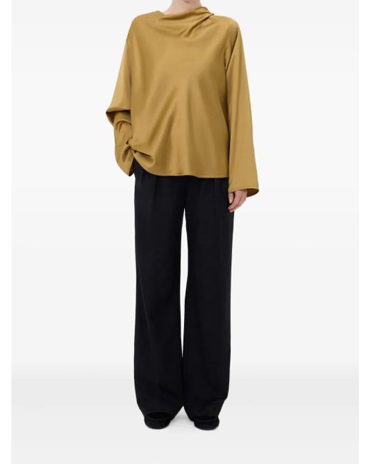Loulou de Saison Natural Draped Blouse