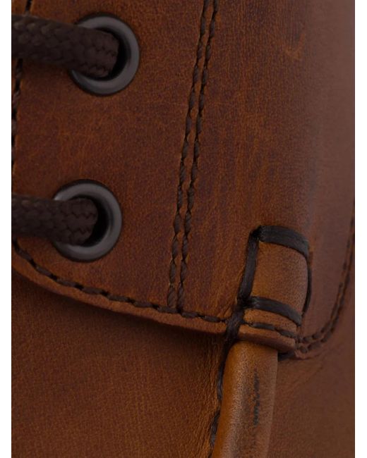 Prada Brown Loafer Mit Schnürung 45Mm