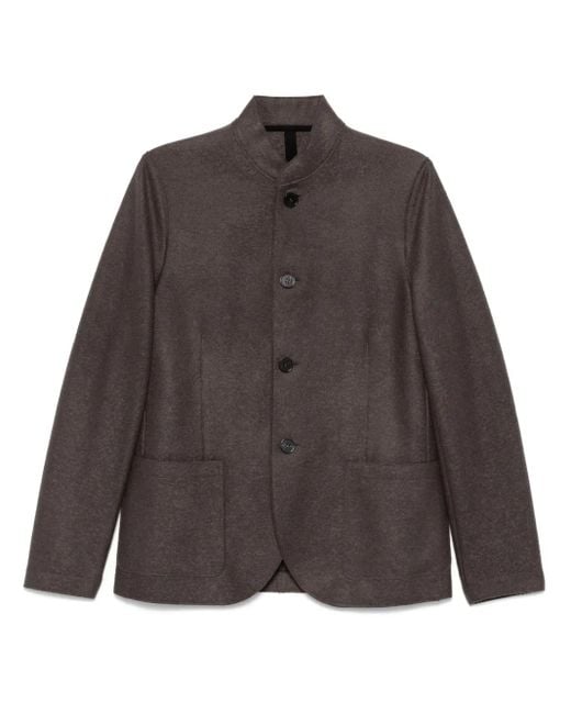 Harris Wharf London Brown Nehru Jacket for men