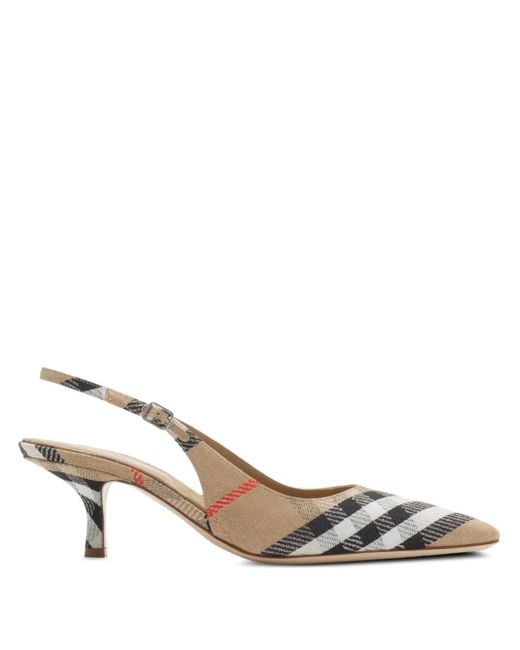 Burberry Metallic Slingback Pumps Birdie Check
