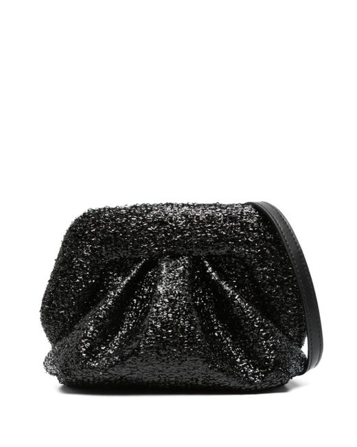 THEMOIRÈ Black Gea Sparkling Clutch Bag