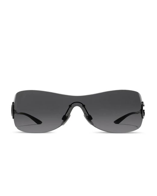 Dolce & Gabbana ラップアラウンド サングラス Gray