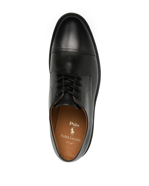 Polo Ralph Lauren Asher Cap-toe Derby Shoes in Black for Men | Lyst Canada