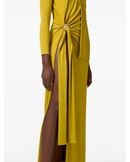 Maxi Dresses Elisabetta Franchi de color Yellow