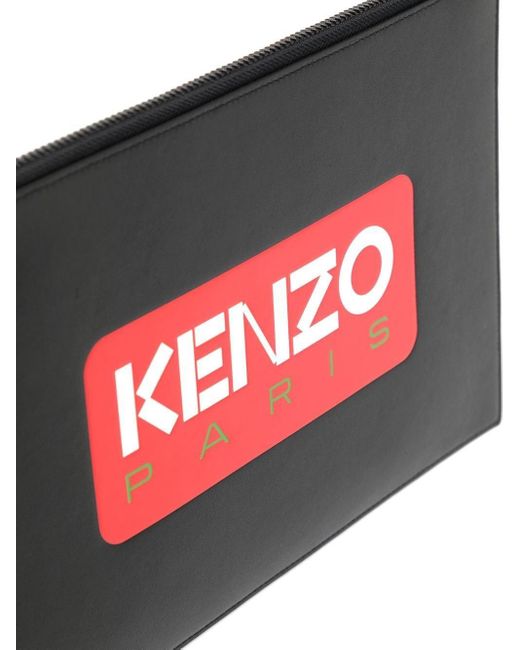 KENZO Clutch mit Logo-Print in Red für Herren