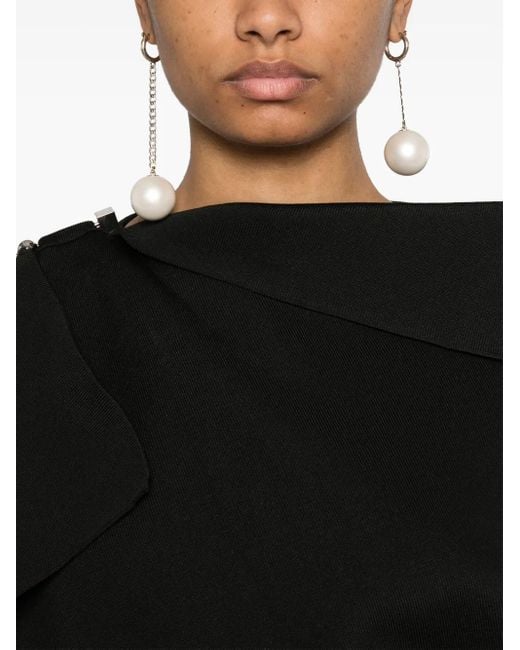 Jacquemus Black Dress With Appliqué