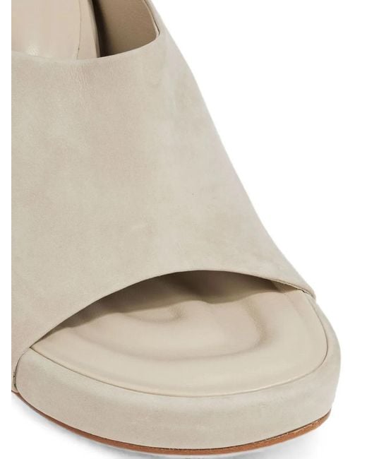 Jacquemus White Suede Sandals