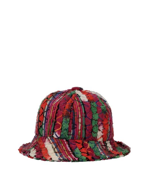 Kangol Wooly Squiggle Textured Bucket Hat