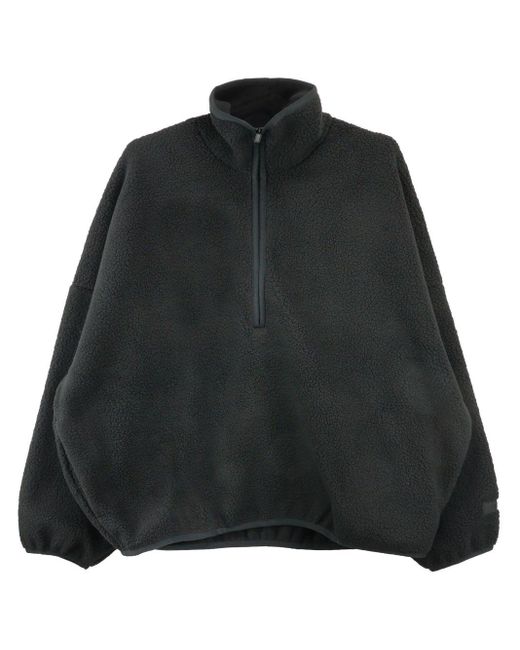 Fear Of God Black Half-zip Fleece Sweatshirt for men
