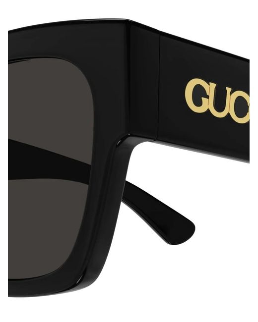 Gucci Black Square-Frame Sunglasses for men