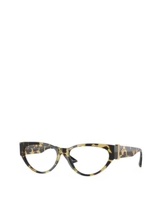 Versace White Cat-Eye Frame Glasses