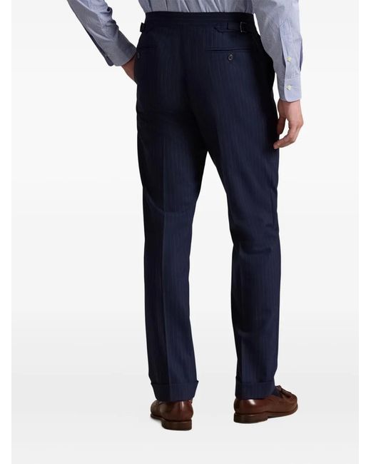 Polo Ralph Lauren Blue Chester Pinstriped Trousers for men