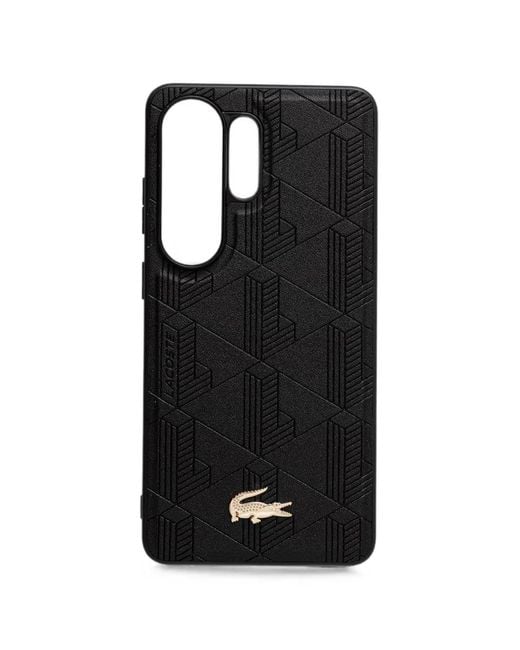 Lacoste Black Logo-Plaque Samsung Galaxy S26 Ultra Case