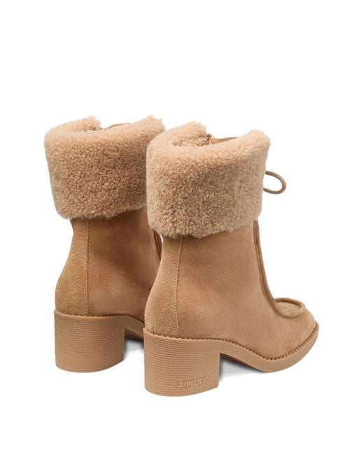 Jimmy Choo Brown 60Mm Hali Boots