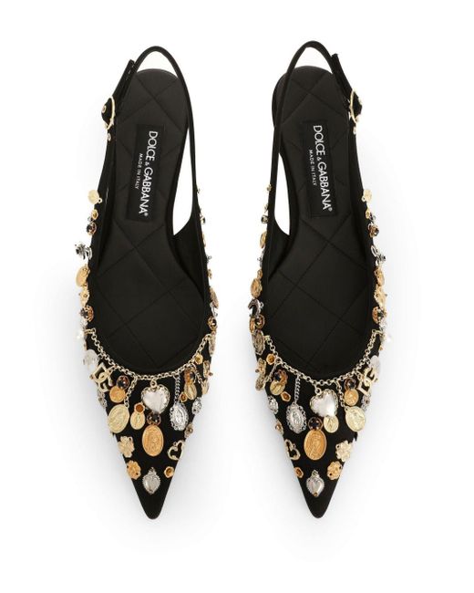 Dolce & Gabbana Black Slingback Pumps