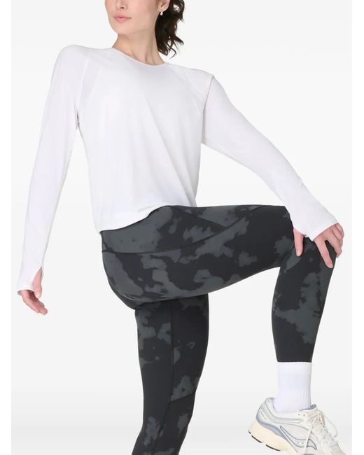 Sweaty Betty Blue Abstract-Print Leggings