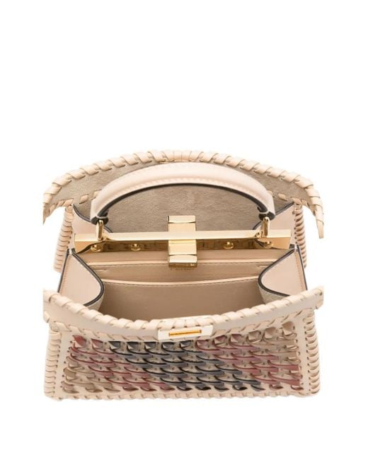 Fendi Peekaboo Iseeu Shopper in het Natural
