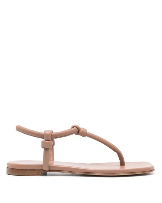 Gianvito Rossi レザーサンダル Brown