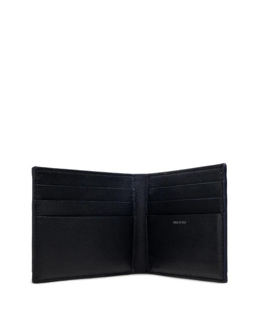 Paul Smith White Striped Leather Cardholder for men