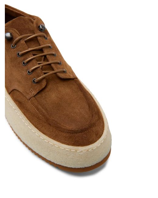Marsèll Brown Platform Derby Shoes for men