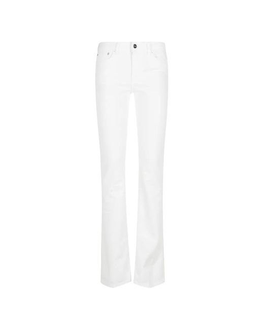 Dondup White Flared Trousers