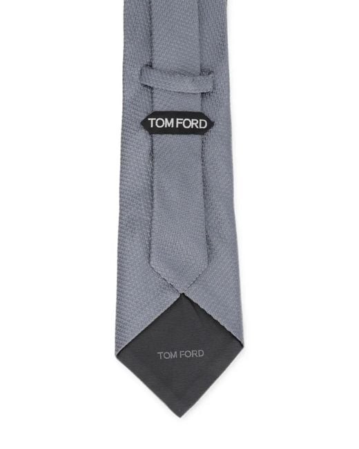 Tom Ford Gray Textured Tie for men