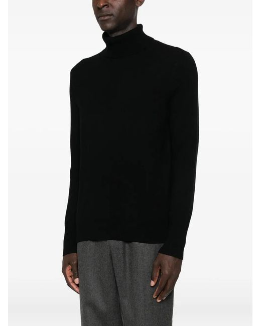 Bompard Black Turtleneck Sweater for men