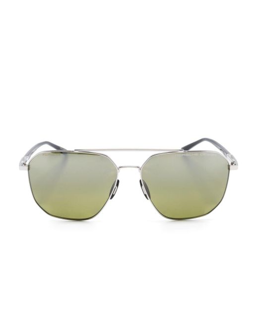 Porsche Design Metallic Pilot-frame Sunglasses for men