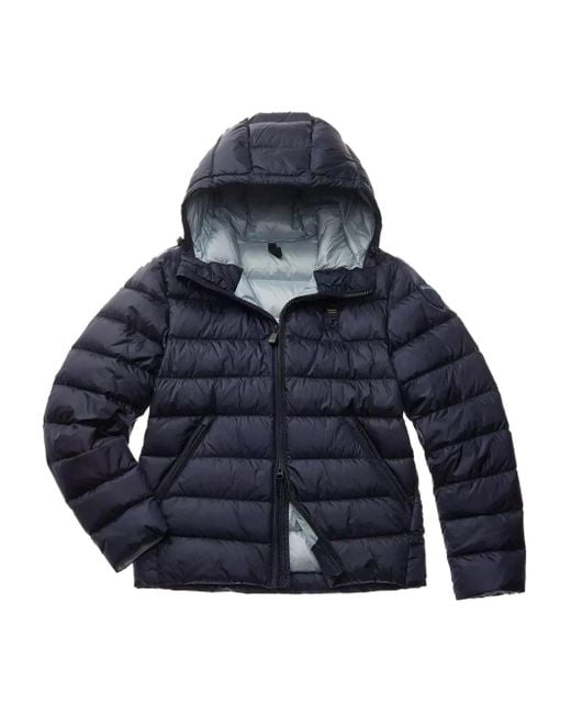 Blauer Gevoerd Jack Met Capuchon in het Blue voor heren