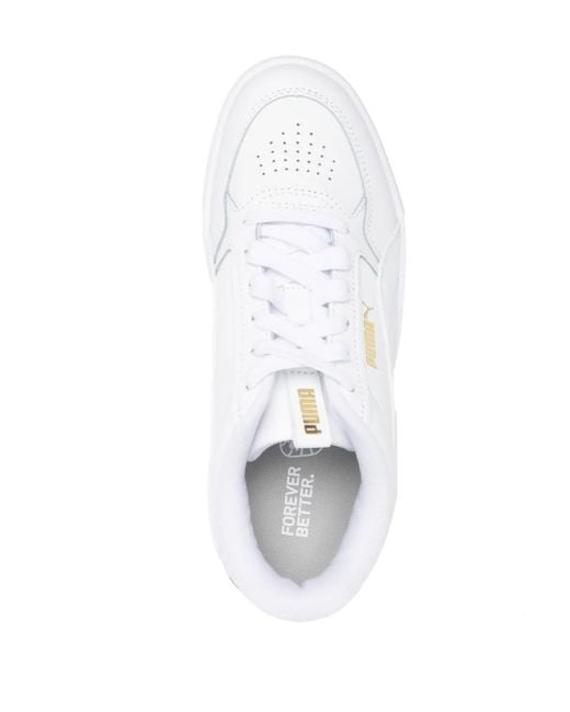 PUMA White Karmen Rebelle Perforated Sneakers