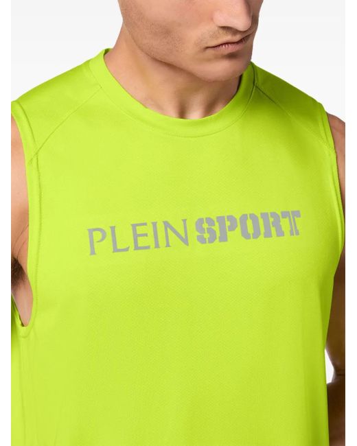 メンズ Philipp Plein リフレクティブ タンクトップ Green