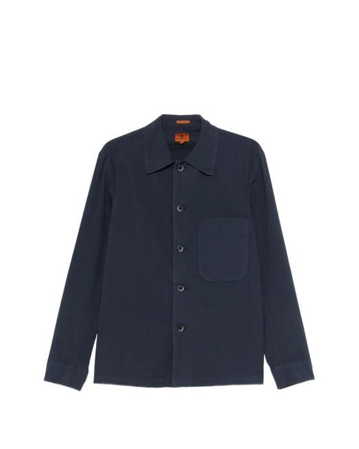 Barena Blue Pocket Button Shirt for men