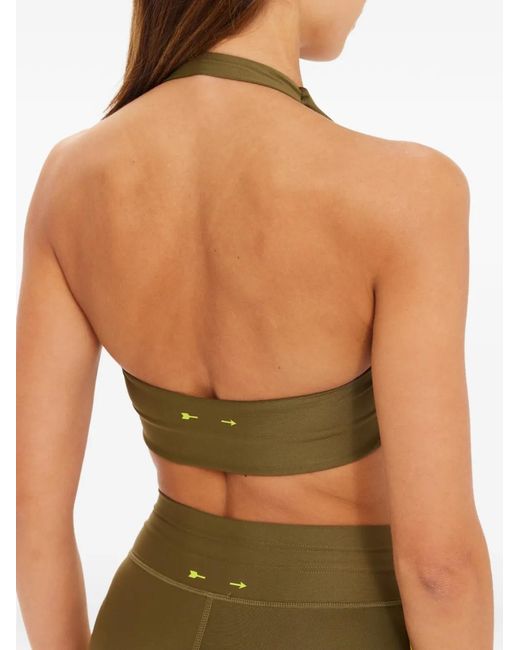The Upside Green Halterneck Sports Bra