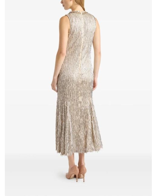 Vestido midi Izara Cinq À Sept de color Natural